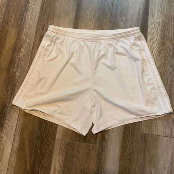 adidas Pants - White Adidas soccer shorts